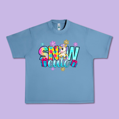 Urban Heavy Tee snow cute with unicorn