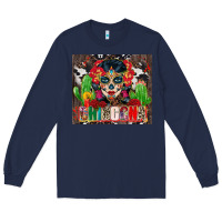 Navy chingona tumbler 3 Long Sleeve Tee - CTS Tumbler Store