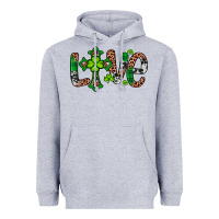 Heather Grey Western St. Patrick's Day Love Cross Heavyweight Hoodie - Artiststas