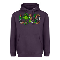 Plum Western St. Patrick's Day Love Cross Heavyweight Hoodie - Artiststas