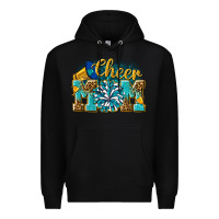 Black cheer mom Premium Hoodie - NancyCooperArtShop