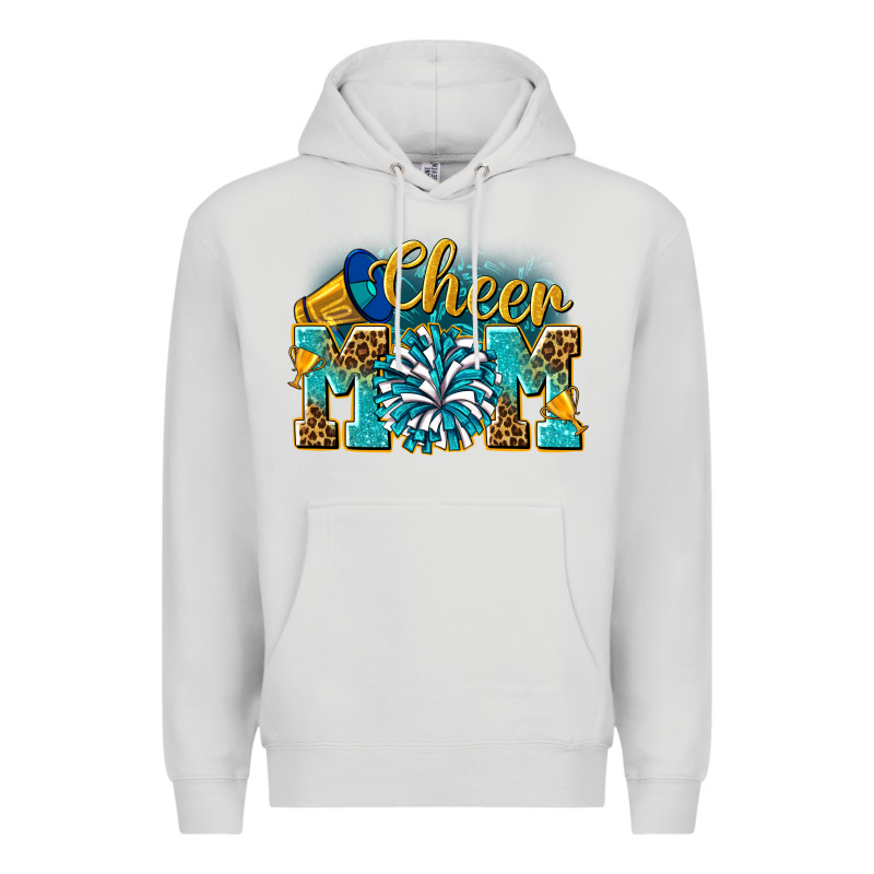 Cheer Mom Premium Hoodie by NancyCooperArtShop | Teevron