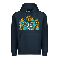 Navy cheer mom Premium Hoodie - NancyCooperArtShop