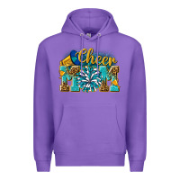 Purple cheer mom Premium Hoodie - NancyCooperArtShop