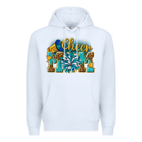 White cheer mom Premium Hoodie - NancyCooperArtShop