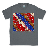Charcoal Heather 4th of July USA flag leopard cowhide 20oz tumbler Classic Tee - Neo Western