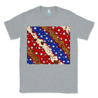 Heather Grey 4th of July USA flag leopard cowhide 20oz tumbler Classic Tee - Neo Western