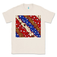 Natural 4th of July USA flag leopard cowhide 20oz tumbler Classic Tee - Neo Western
