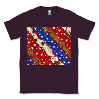 Plum 4th of July USA flag leopard cowhide 20oz tumbler Classic Tee - Neo Western