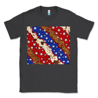 Smoke 4th of July USA flag leopard cowhide 20oz tumbler Classic Tee - Neo Western