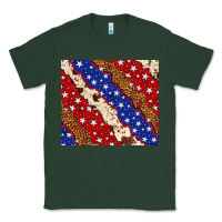 Sports Green 4th of July USA flag leopard cowhide 20oz tumbler Classic Tee - Neo Western