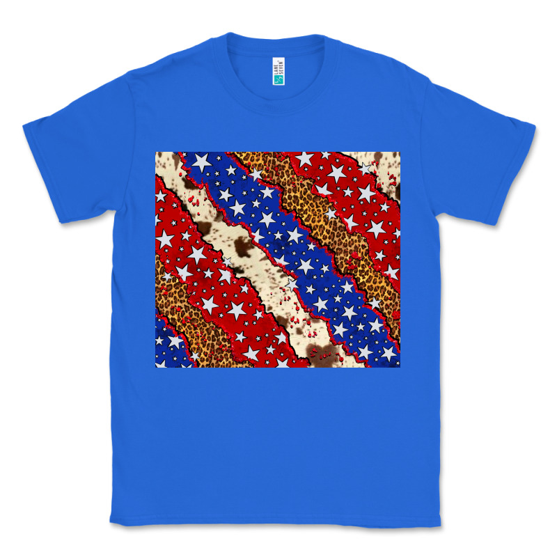 4th Of July Usa Flag Leopard Cowhide 20oz Tumbler Classic Tee by Neo Western | Teevron