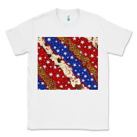 White 4th of July USA flag leopard cowhide 20oz tumbler Classic Tee - Neo Western