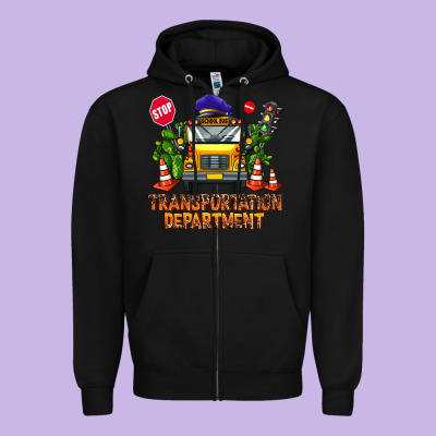 Transportation Department Zipper Hoodie Designed By Adodesignshop
