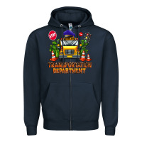 Navy transportation department Zipper Hoodie - AdoDesignShop