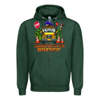 Sports Green transportation department Zipper Hoodie - AdoDesignShop