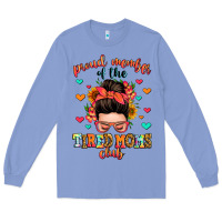 Colony Blue proud member of the tired moms club Long Sleeve Tee - Zillion Design Studio