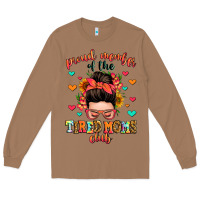 Toasted Coconut proud member of the tired moms club Long Sleeve Tee - Zillion Design Studio