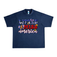 Navy little miss america Urban Heavy Tee - texasbilliewilder