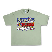 Oil Green little miss america Urban Heavy Tee - texasbilliewilder