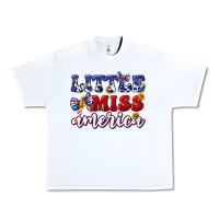 White little miss america Urban Heavy Tee - texasbilliewilder
