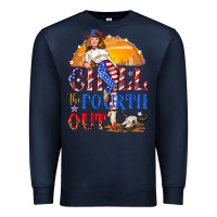 Navy Chill the fourth out 4th of july Premium Sweatshirt - NancyCooperArtShop