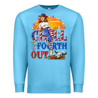 Ocean Blue Chill the fourth out 4th of july Premium Sweatshirt - NancyCooperArtShop