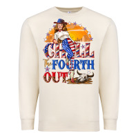 Sandshell Chill the fourth out 4th of july Premium Sweatshirt - NancyCooperArtShop