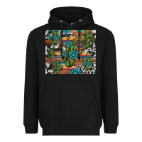 Black cactus gemstone Heavyweight Hoodie - AdoDesignShop
