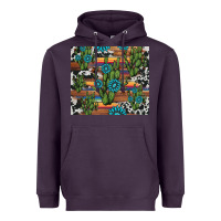 Plum cactus gemstone Heavyweight Hoodie - AdoDesignShop