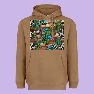 Cactus Gemstone Heavyweight Hoodie Designed By Adodesignshop