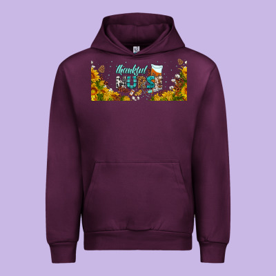 Thankful Nurse Fall Libbey Glass Urban Hoodie Designed By Bundleandbundleshop