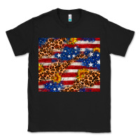 Black 4th of July USA flag leopard sunflower 20oz tumble Classic Tee - Neo Western