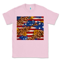 Bubblegum Pink 4th of July USA flag leopard sunflower 20oz tumble Classic Tee - Neo Western