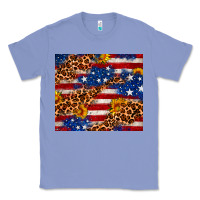 Colony Blue 4th of July USA flag leopard sunflower 20oz tumble Classic Tee - Neo Western