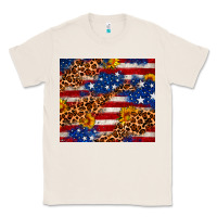 Natural 4th of July USA flag leopard sunflower 20oz tumble Classic Tee - Neo Western