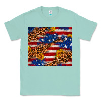 Seafoam 4th of July USA flag leopard sunflower 20oz tumble Classic Tee - Neo Western