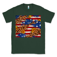 Sports Green 4th of July USA flag leopard sunflower 20oz tumble Classic Tee - Neo Western