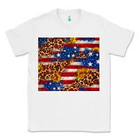 White 4th of July USA flag leopard sunflower 20oz tumble Classic Tee - Neo Western