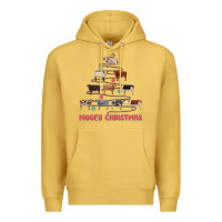 Antique Gold mooey christmas Premium Hoodie - MaliasSmallBusiness