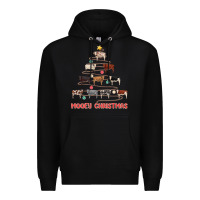 Black mooey christmas Premium Hoodie - MaliasSmallBusiness