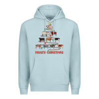 Blue Mist mooey christmas Premium Hoodie - MaliasSmallBusiness