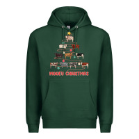 Sports Green mooey christmas Premium Hoodie - MaliasSmallBusiness