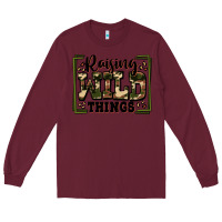 Burgundy raising wild things Long Sleeve Tee - Zillion Design Studio