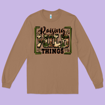 Raising Wild Things Long Sleeve Tee Designed By Zillion Design Studio