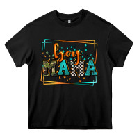 Black leopard camo boy mama Mother's Day Heavy Core Tee - LillyAllenDesigns