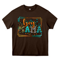 Chocolate Brown leopard camo boy mama Mother's Day Heavy Core Tee - LillyAllenDesigns