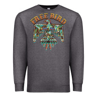 Charcoal Heather free bird feathers thunderbird Premium Sweatshirt - BarkalooDesign
