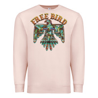 Pale Pink free bird feathers thunderbird Premium Sweatshirt - BarkalooDesign