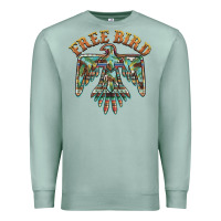 Seafoam free bird feathers thunderbird Premium Sweatshirt - BarkalooDesign